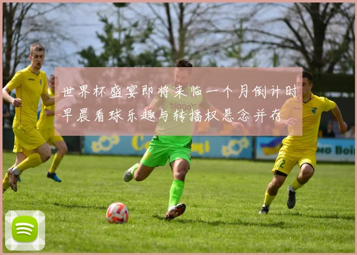世界杯盛宴即将来临一个月倒计时早晨看球乐趣与转播权悬念并存