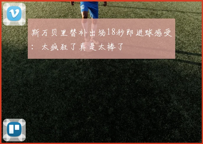 斯万贝里替补出场18秒即进球感受：太疯狂了真是太棒了